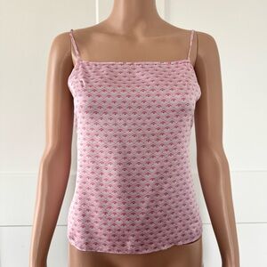 Victoria’s Secret VS Pink Pattern Silky Sleep PJ Tank Top XS X-Small